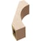 Ekena Millwork 5-inch W x 12-inch D x 16-inch H Westlake Rough Cedar Woodgrain TimberThane Knee Brace, Primed BRCUR05X12X16WTLRCPR - alternate 4